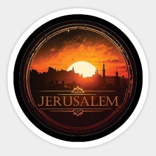 Old city of Jerusalem Sticker